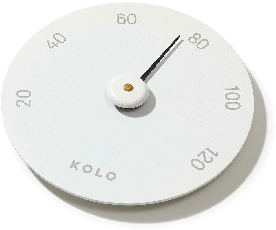 Kolo Sauna Thermometer Aluminum White