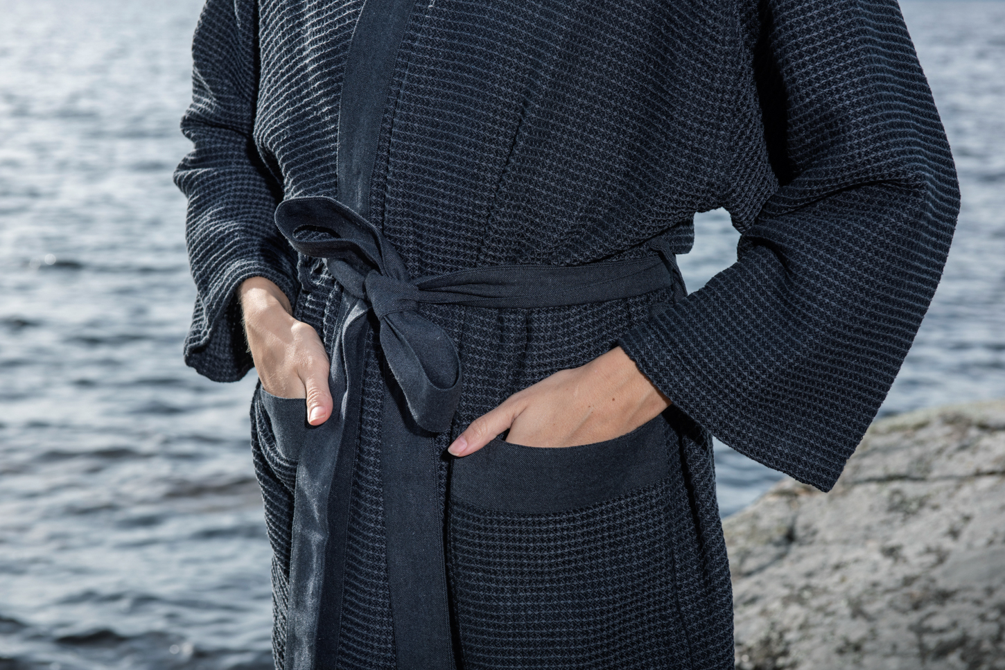 Rento Kenno Sauna Bathrobe - Black - L/XL