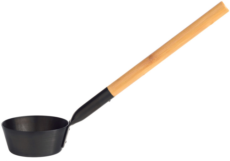 Rento Sauna Ladle Aluminum, Black