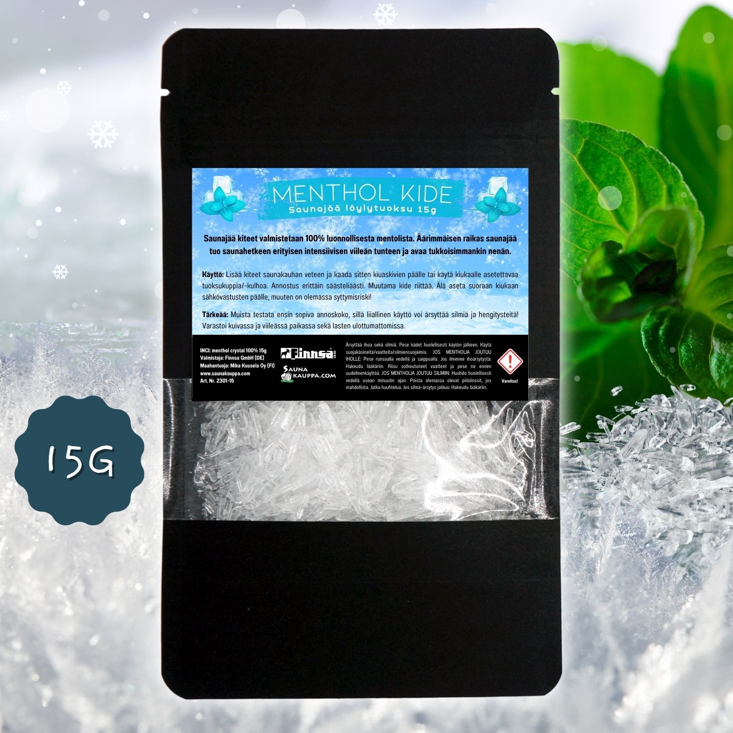 Menthol Crystal Ice-Bits Sauna Scent - 15 g