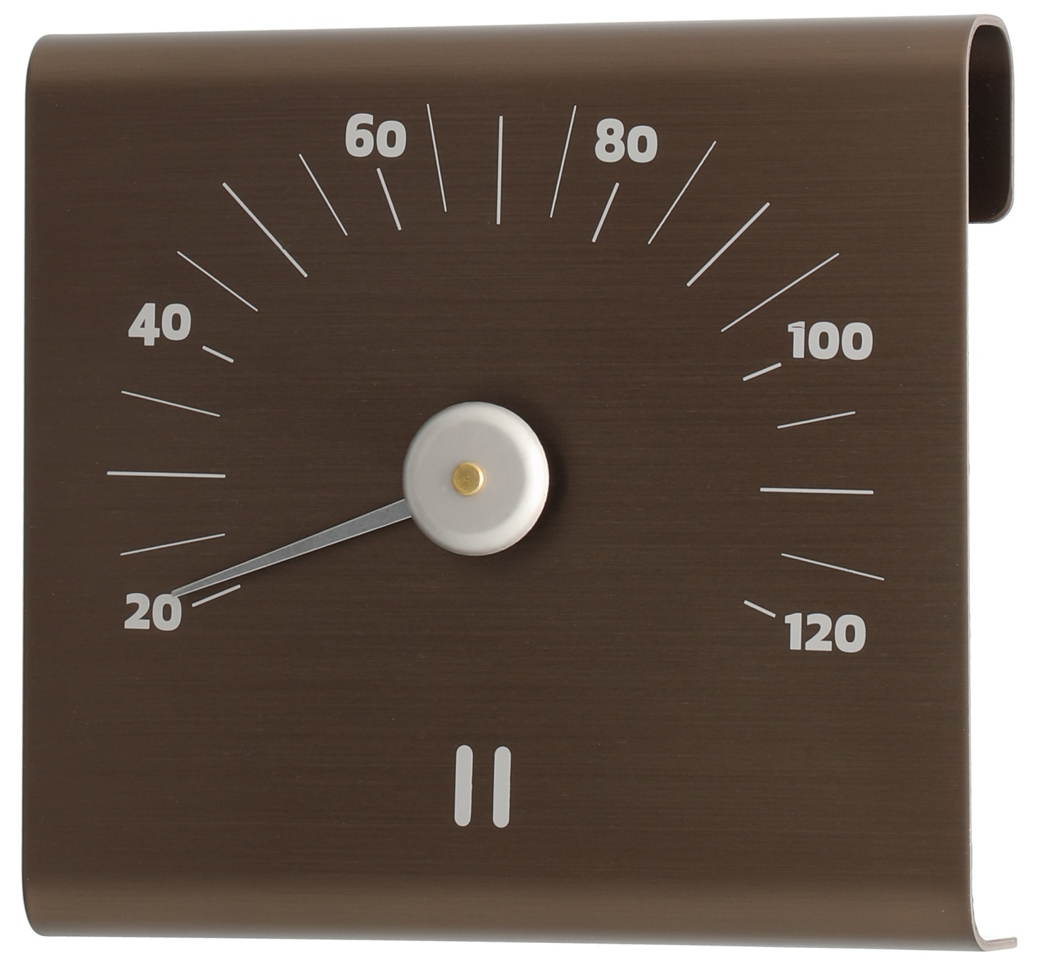 Rento Sauna Thermometer Aluminum, Tar - Finnish Sauna Accessories