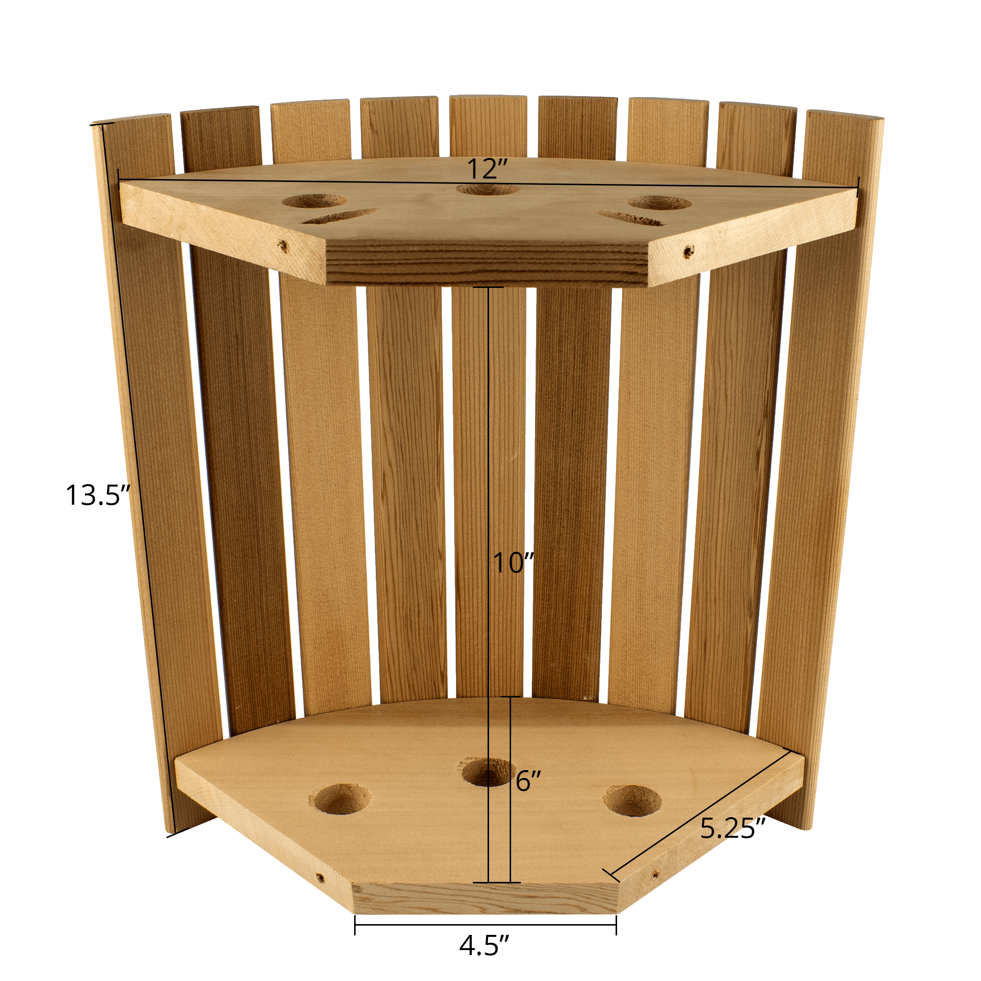 Sauna Light Shade - Cedar Wood Corner Shade