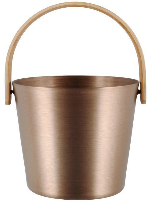 Rento Sauna Bucket Aluminum, Champagne - Finnish Sauna Accessories