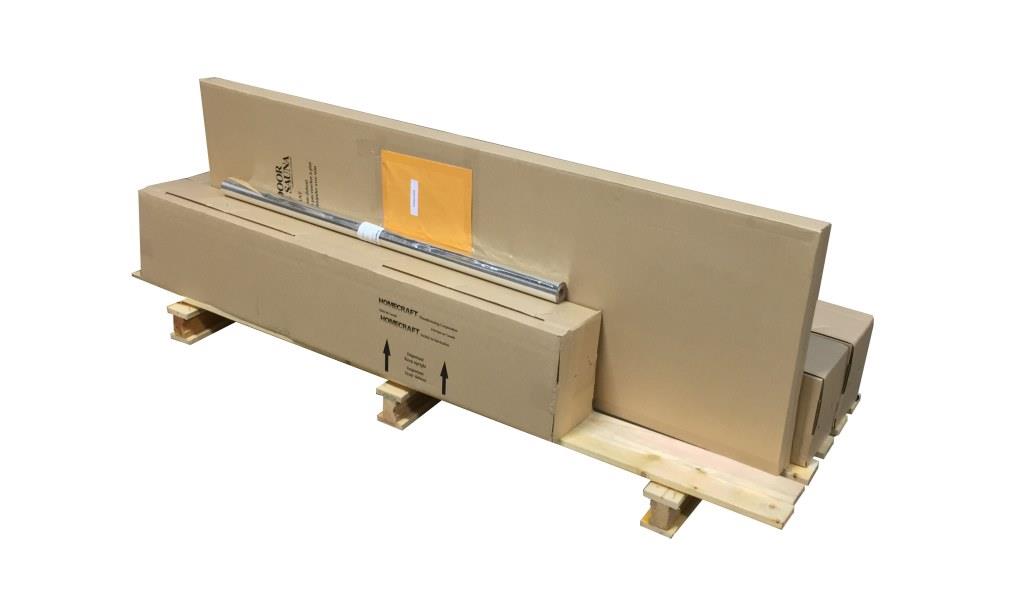 DIY Sauna Kit 4' x 5' - Infrared Sauna Room Package - 2400 Watt Infrared Heater