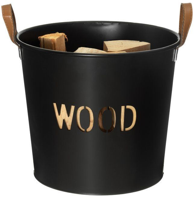 Mustang Log Bucket / Firewood Basket - Metal - Finnish Sauna Accessories