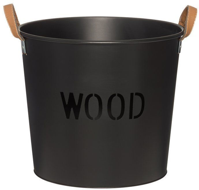 Mustang Log Bucket / Firewood Basket - Metal - Finnish Sauna Accessories